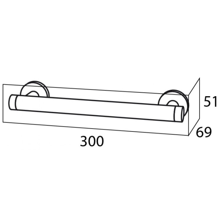 Rokturis pie sienas stiprināms Tiger Boston C&S 300 mm