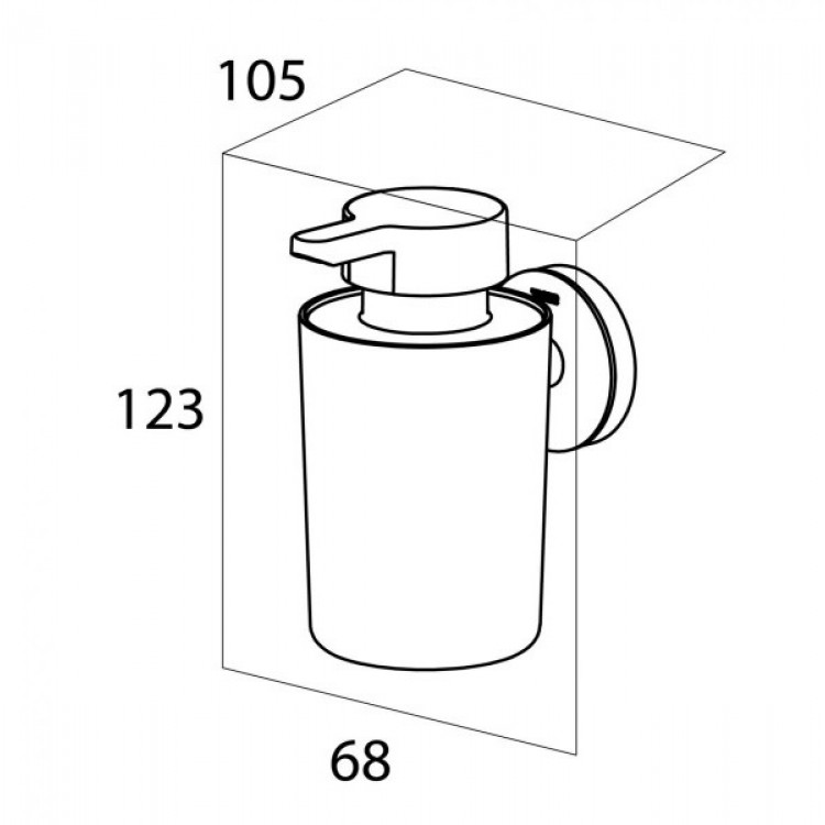Ziepju dozators Tiger URBAN, balts