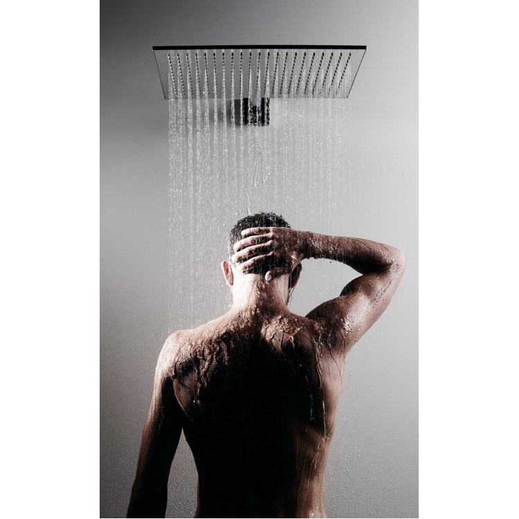 Dušas galva TRES Antilime ar turētāju 32x45 cm, hroms 29953203