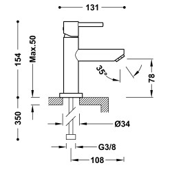 Krāns aukstajam ūdenim CANIGO-TRES, 06260301
