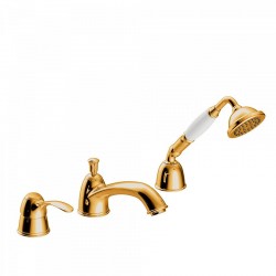 Vannas maisītājs uz vannas malas CLASIC-TRES 3-daļīgs, 24214501OR