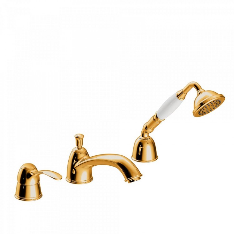 Vannas maisītājs uz vannas malas CLASIC-TRES 3-daļīgs, 24214501OR