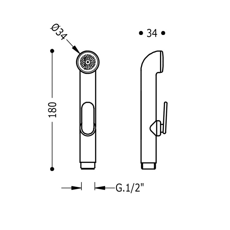 Bidetta rokas duša TRES, hroms 29911351