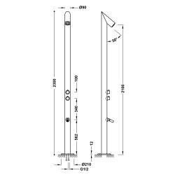 Duša dārzam vai baseinam TRES, 13499501