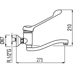 Izlietnes jaucējkrāns MONOTRES 2000 , 17231811