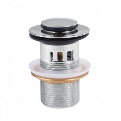 Sifona izplūde TRES 1 1/4 Click-Clack 37mm, hroms, 134215025