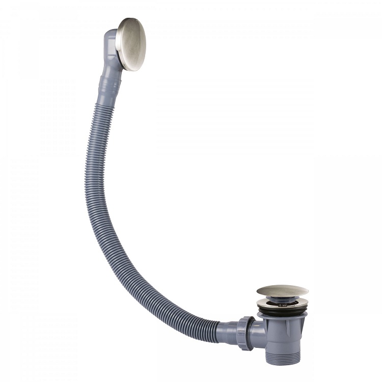 Vannas sifona pārplūde un izplūde TRES ar Click-Clack, tērauds