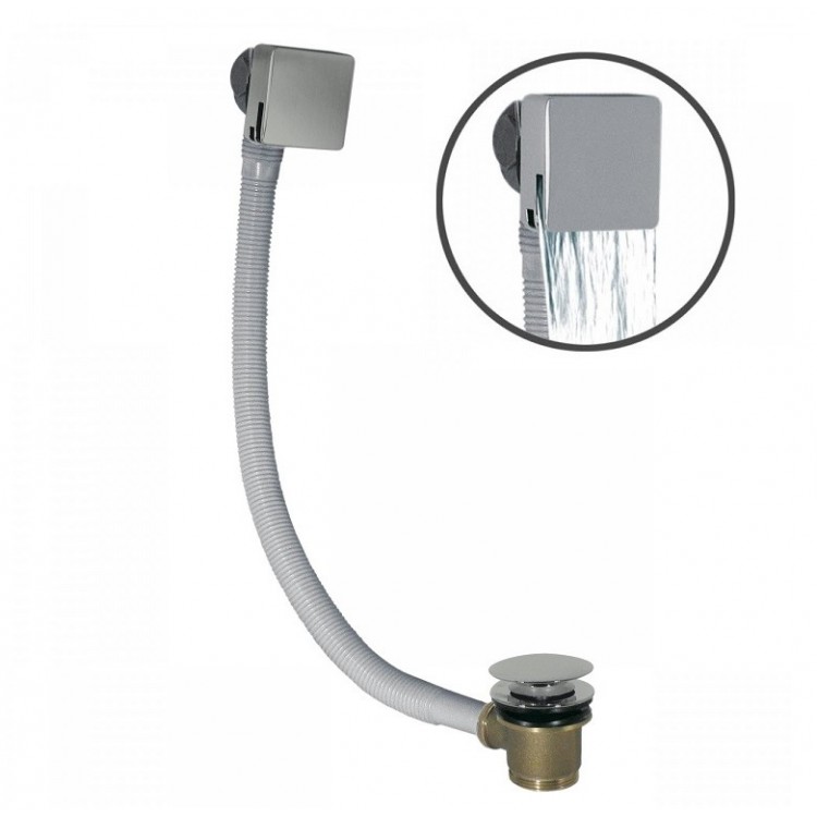 Vannas sifona pārplūde un izplūde TRES ar Click-Clack, tērauds