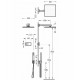 Termostata dušas sistēma TRES Shower Technology, 09286563OPM