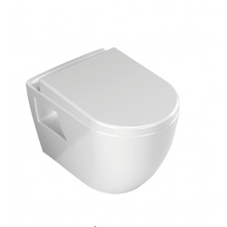 Tualetes pods piekaramais Turavit RONDO ar Soft Close vāku, 14T5508+14T5509