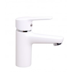 Izlietnes maisītājs Rubineta Uno balts/hroms, Uno-18 WT