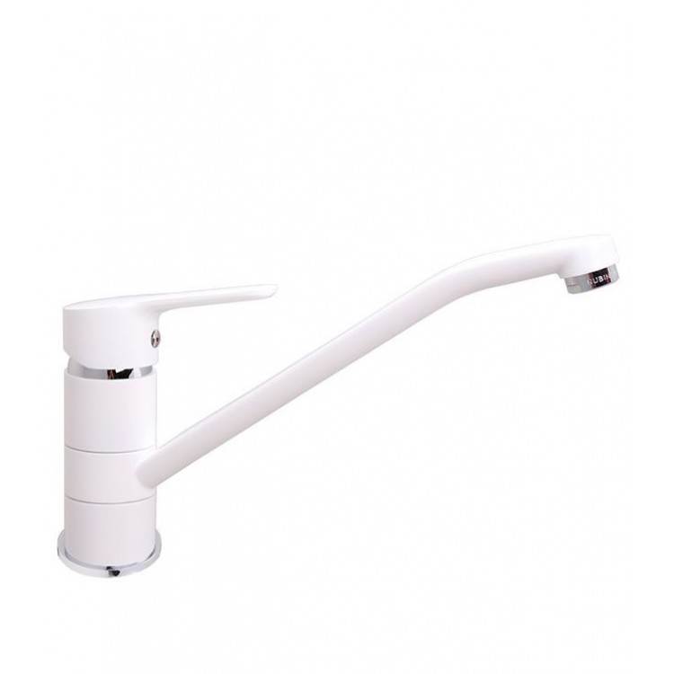 Virtuves izlietnes maisītājs Rubineta Uno balts/hroms, Uno-20 WT