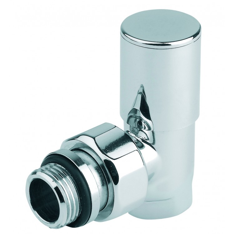 Dvieļu žāvētāju rokas ventilis Poletti Compact 1/2,90°, hromēts