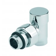 Dvieļu žāvētāja noslēgvārsts Poletti Compact 1/2x1/2,90°,hrom