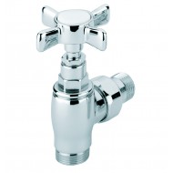 Dvieļu žāvētāju rokas ventilis Poletti Star 1/2,90°, hromēts