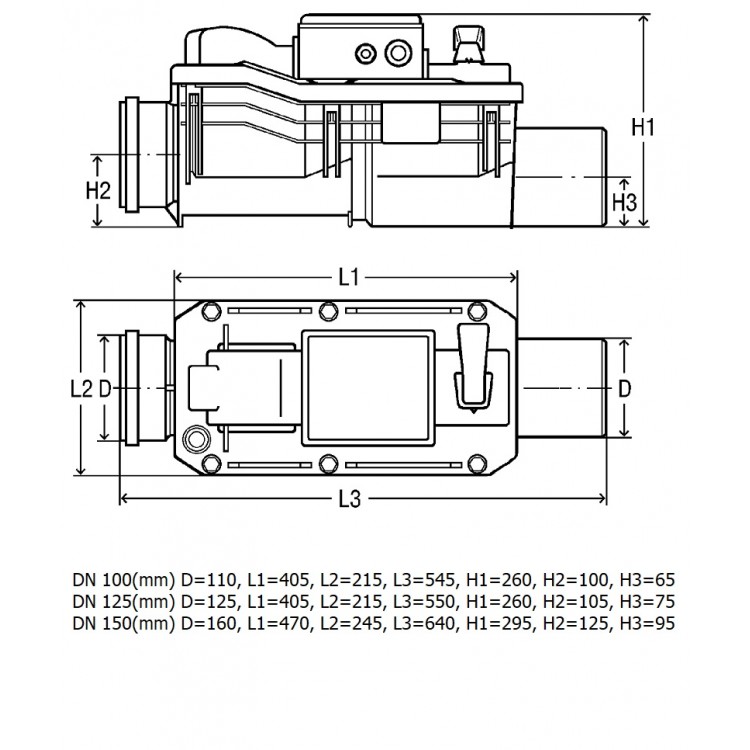 VIEGA Kanalizācijas pretvārsts ar elektropiedziņu DN110, 667788