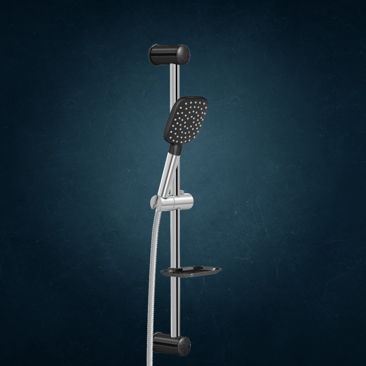 Dušas komplekts Valtemo Aqua Chrome Black, VS-6150