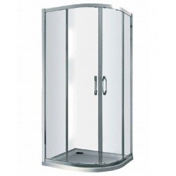 Dušas stūris pusapaļš Vento Tivoli 90x90cm, tonēts stikls 44221