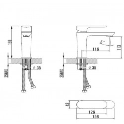 Izlietnes maisītājs Vento NAPOLI, 35237