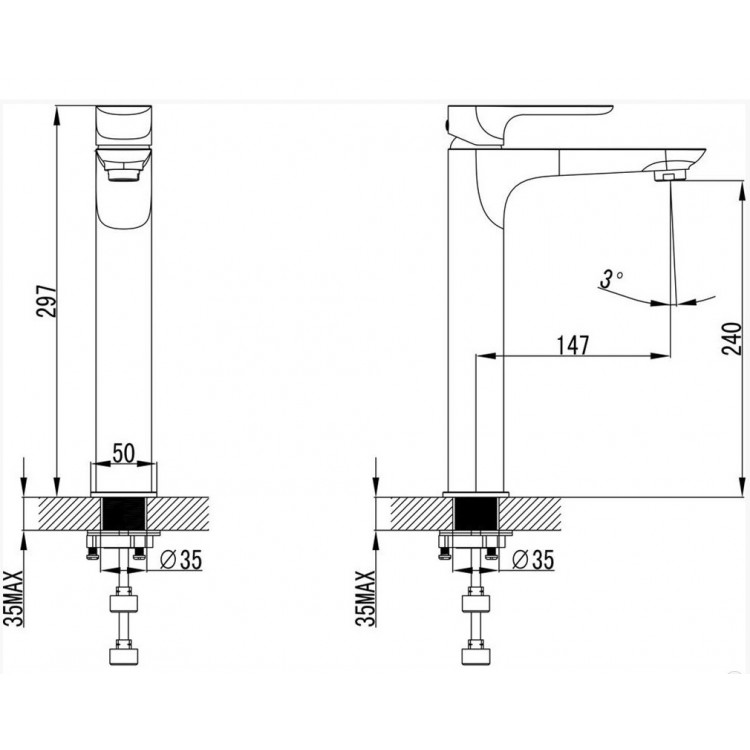 Izlietnes maisītājs Vento NAPOLI XL, 352375