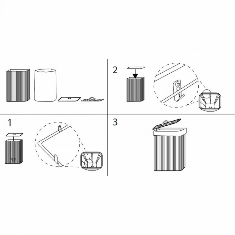 Duschy Veļas Kaste BAMBU, 603-35