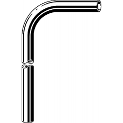 Sifona līkums VIEGA 90° 32x220x680mm 102654