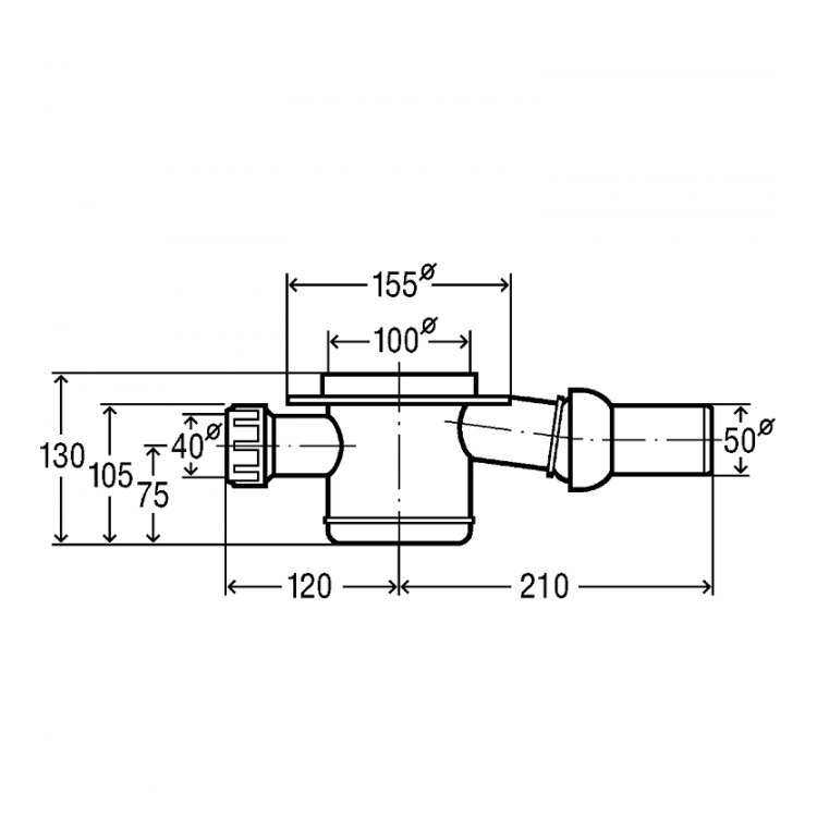 Traps VIEGA Advantix DN50, 556907