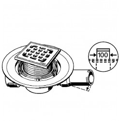 Traps VIEGA, horizontāls 50, 557119