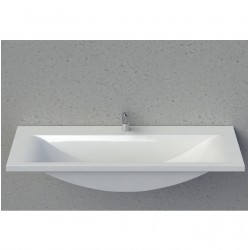 Vannas istabas izlietne Vispool Q-1400 140x50 cm, balta