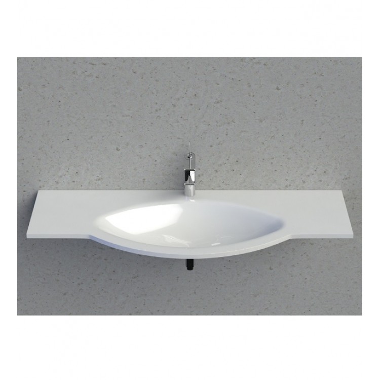 Vannas istabas izlietne Vispool L-1300 130x52 cm, balta