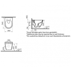 Tualetes pods piekaramais Vitra S50 Rim-ex ar Soft Close vāku, 5956B