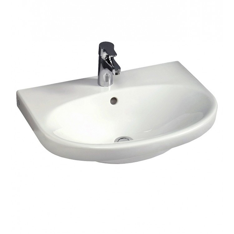 Vannas istabas izlietne Gustavsberg Nautic 5556 56x43 cm, Ceramicplus pārklājums, 555699R1.