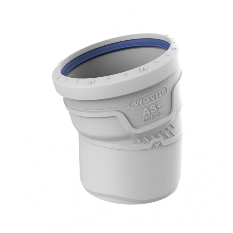 Kanalizācijas līkums AS+ DN110 15°