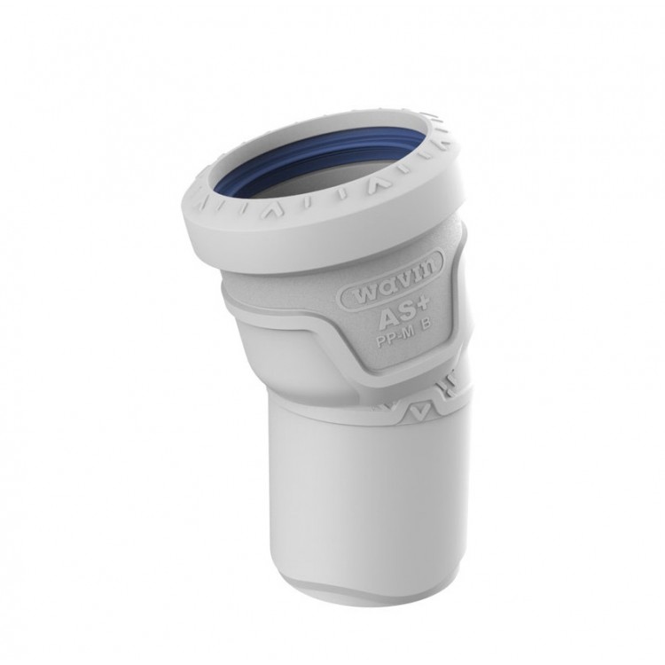 Kanalizācijas līkums AS+ DN50 15°