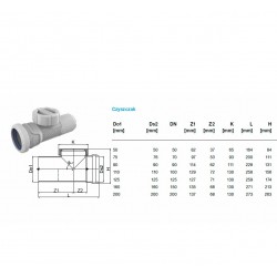 Kanalizācijas revīzija AS+ Dn110