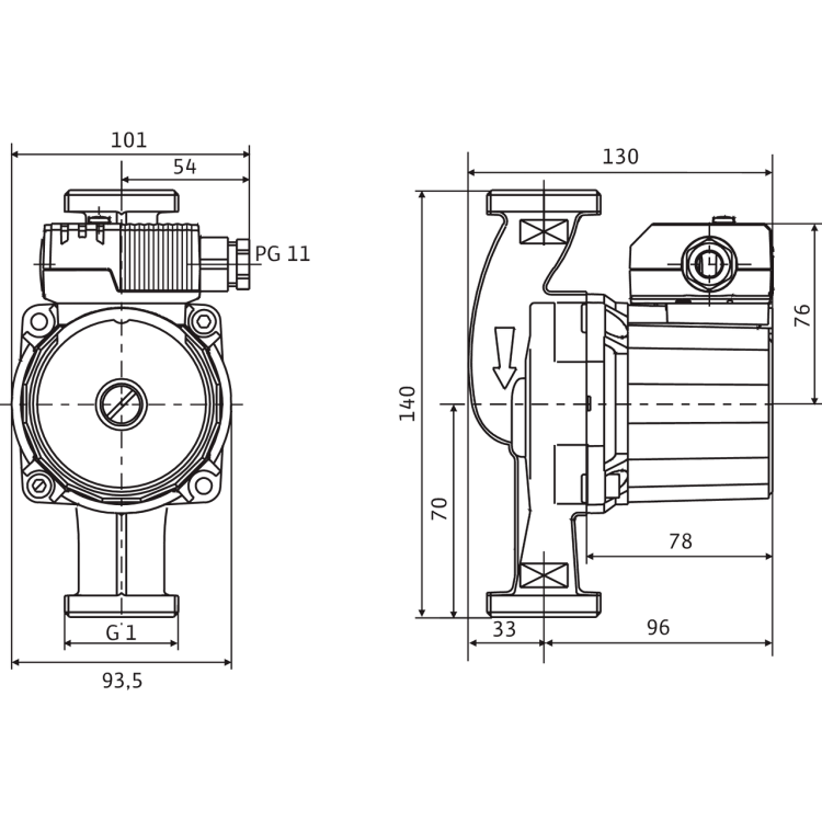 Cirkulācijas sūknis WILO Star-Z 20/1 1 140, 4028111