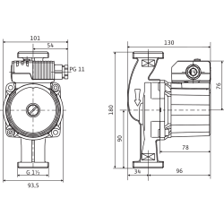 Cirkulācijas sūknis WILO Star-Z 25/2 11/2' 180, 4029062