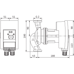 Cirkulācijas sūknis WILO Yonos MAXO-Z 30/0.5-7 180, 2175540