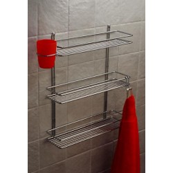 Plaukts trīsdaļīgs taisnstūra Duschy 40x11x47 cm, 563-90