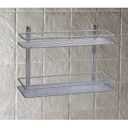 Plaukts divdaļīgs Duschy metāla 40x11х36 cm, 582-90