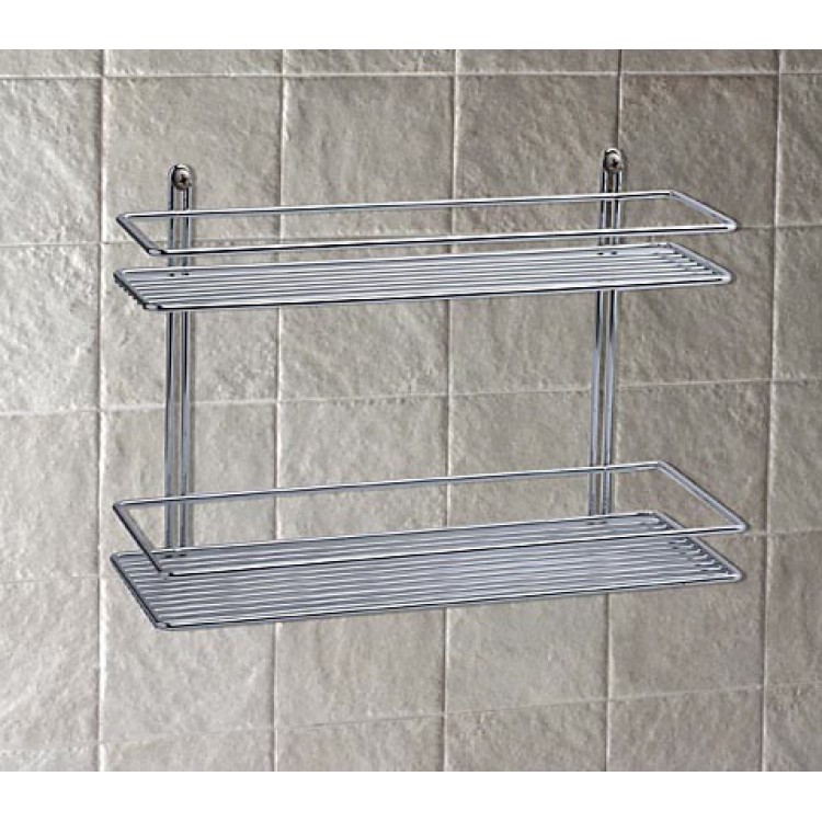 Plaukts divdaļīgs Duschy metāla 40x11х36 cm, 582-92