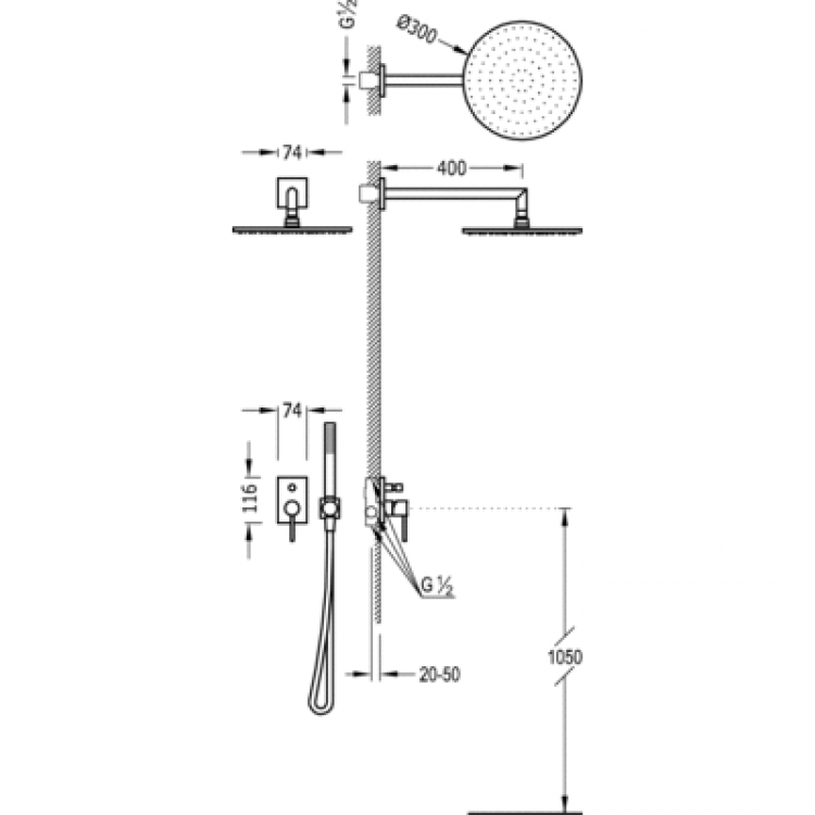 Maisītāju komplekts MAX-TRES, 06279401