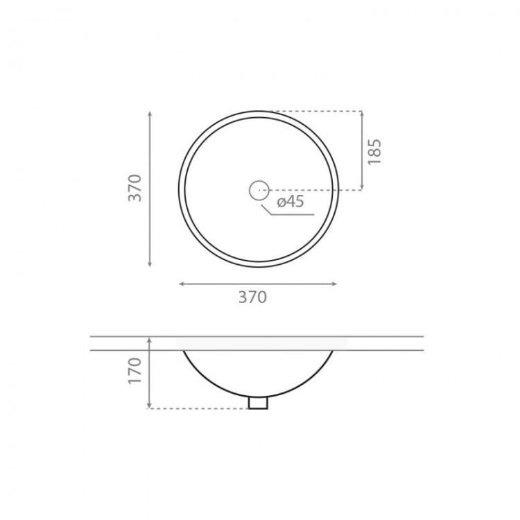 Vannas istabas izlietne pabūvējama Bathco Cerdena 37x37сm, 0052