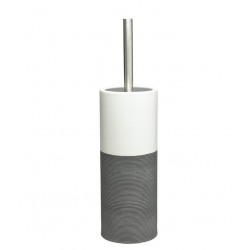 Tualetes birste ar turētāju Sealskin Doppio, pelēka