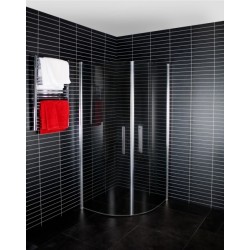 Dušas stūris pusapaļš Duschy Round 700x700, tonēts stikls 5212-70