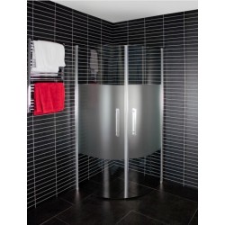 Dušas stūris pusapaļš Duschy Round 1000x1000, Frost stikls 5213-100