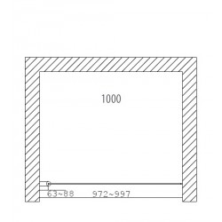 Dušas durvis Duschy Door 100 cm, 5231-100