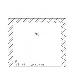 Dušas durvis Duschy Door 70 cm, 5231-70