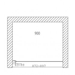 Dušas durvis Duschy Door 90 cm, 5232-90
