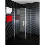 Dušas stūris kvadrātveida Duschy Corner 800x800, caurspīgs stikls 2x5231-80